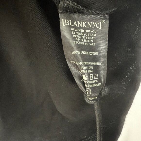 BLANKNYC Sleeveless Padded Shoulder Tee S Black T-Shirt Top Relaxed Fit NWT B33 - Picture 7 of 7